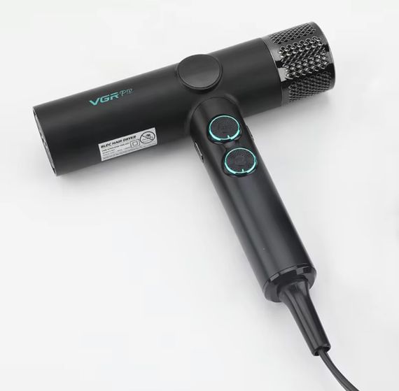 Професійний фен VGR V-469, 4 рівні обдування, 4 рівні температури, 2 насадки, 2400 Вт (47873- V-469_2260) | Зображення 7