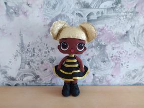 М'яка лялька LOL з фетру 28 см queen bee королева бджіл подарунок для дівчинки
