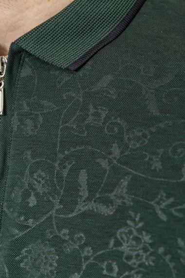 Поло чоловіче з довгими рукавами, колір зелений, 157R300-3 | Зображення 4