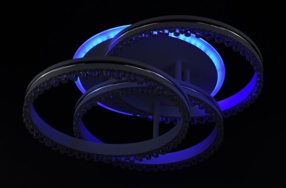 Люстра світлодіодна стельова LED світильник для квартири на стелю лед 26324 Білий 16х43х43 см. | Зображення 7