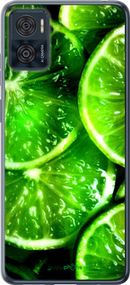 Чохол на Motorola Moto E22 Зелені часточки лимона "852u-2974-2448"