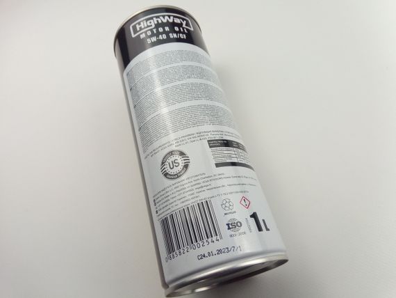Олива моторна 5W-40 синтетична HighWay SN/CF 1л | Зображення 1