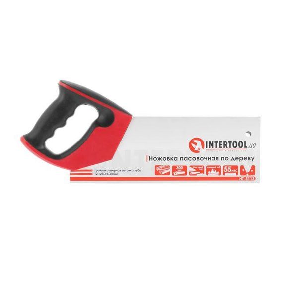 Ножівка пасова для деревини, 300 мм INTERTOOL HT-3113 | Зображення 5