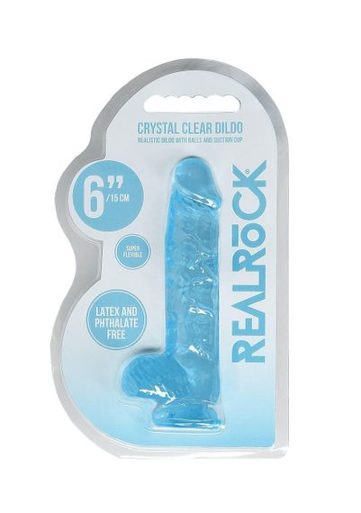 Фалоімітатор - Realrock Dildo 6" Blue Sex Aura