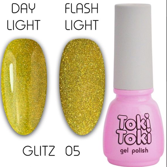 Світловідбивний гель-лак Toki-Toki Glitz GZ05 5мл | Зображення 2