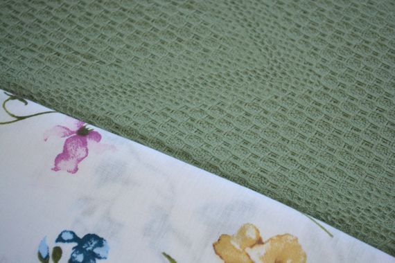 Постельное белье с пледом Saheser Ranforce Zig Zag 200 х 220 см Yesil | Зображення 1