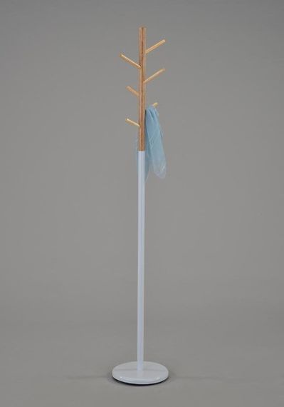 Вешалка для одежды напольная металлическая белая Onder Mebli (14143W1) | Зображення 2