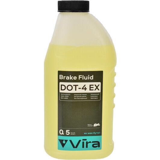 Рідина гальмівна VIRA Brake Fluid DOT-4 EX 0,5л. (VI1201)