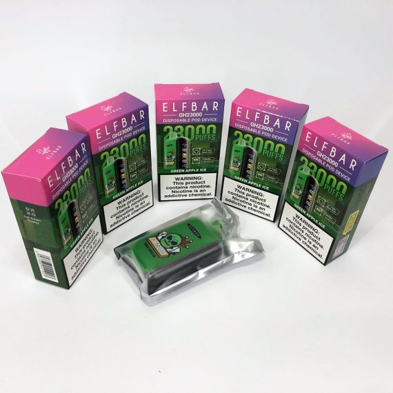 ELF BAR GH 23000 смак Зелене яблуко (Green Apple lce) | Зображення 7