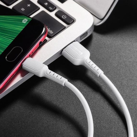 Дата кабель Borofone BX16 USB to MicroUSB (1m) Білий | Зображення 3