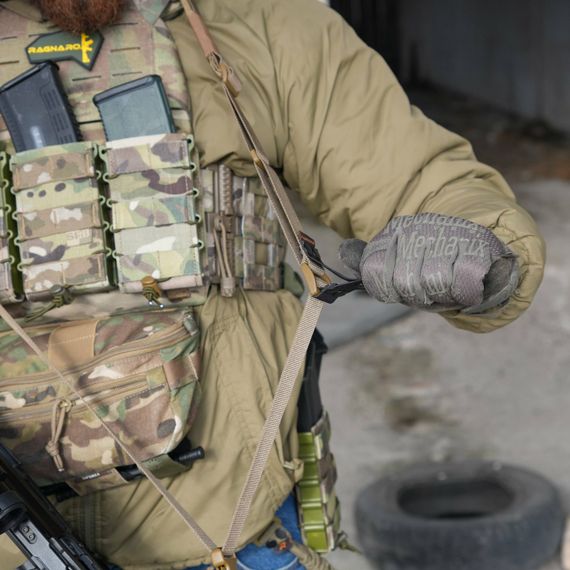 Збройовий ремінь RAGNAROK "KRAKEN" Gen.2 Carbine (Триточковий) Койот | Зображення 4