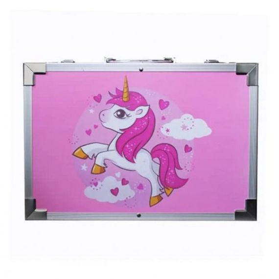 Набір для малювання для підлітків Єдиноріг 145 предметів | Валіза з олівцями DZ-532 та фарбами | Зображення 7