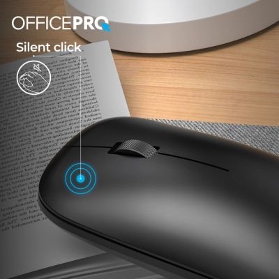 Мышка OfficePro M225B Silent Click Wireless Black (M225B) | Зображення 4