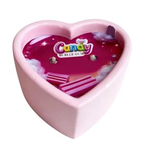 Масажна свічка з ароматом жуйки Candy Bubble Gum у формі серця, 70 мл Sex Aura