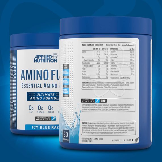 Амінокислотний комплекс Applied Nutrition Amino Fuel (390g - 30 Servings) (ICY Blue Raz) | Зображення 1