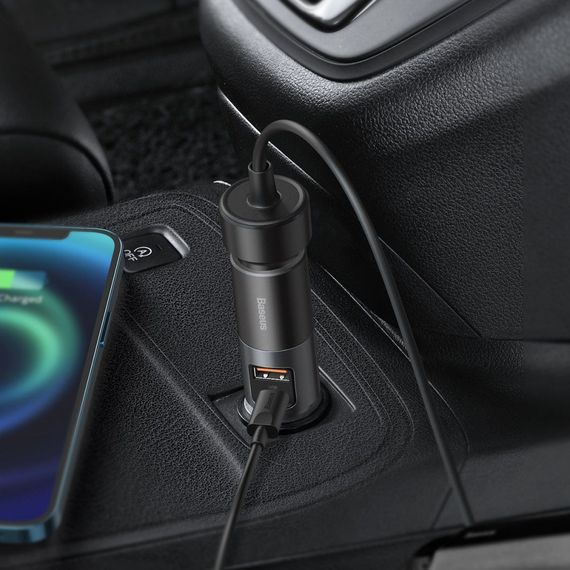 АЗП Baseus Share Together with Cigarette Port USB + Type-C 120W | Зображення 2