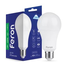 Лампа світлодіодна LED Feron A60 12W E27 6400K LB-702