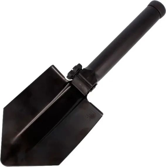 Лопата розкладна Glock Entrenching Tool з пилкою. Без чохла. Колір - чорний
