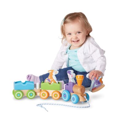 Ігровий набір Melissa&amp;Doug дерев&apos;яний потяг з тваринами (MD14608) | Зображення 1
