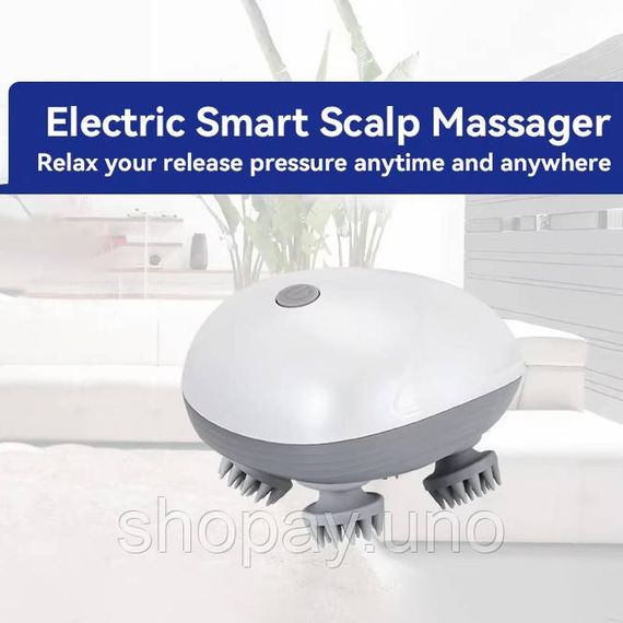 Беспроводной массажер для глубокого массажа головы Smart Scalp Massager | Зображення 4