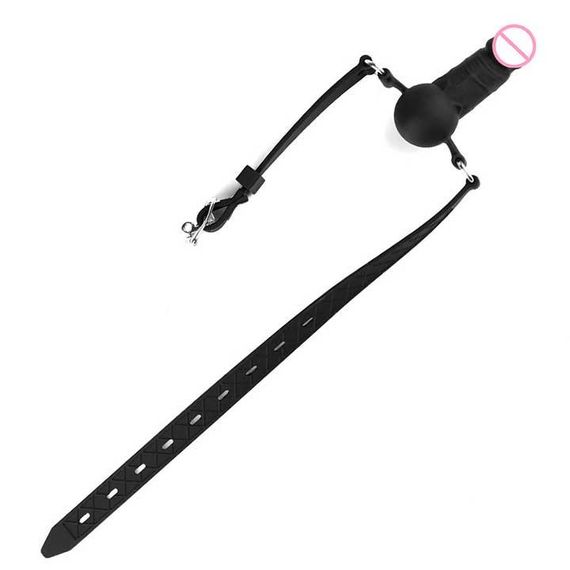 Кляп-страпон на обличчя та в рот Wearable Sleeve | Зображення 3