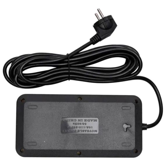 Мережевий фільтр-подовжувач 5 розеток 4xUSB-A 1xUSB-C 5м чорний HP-5-52 | Зображення 4