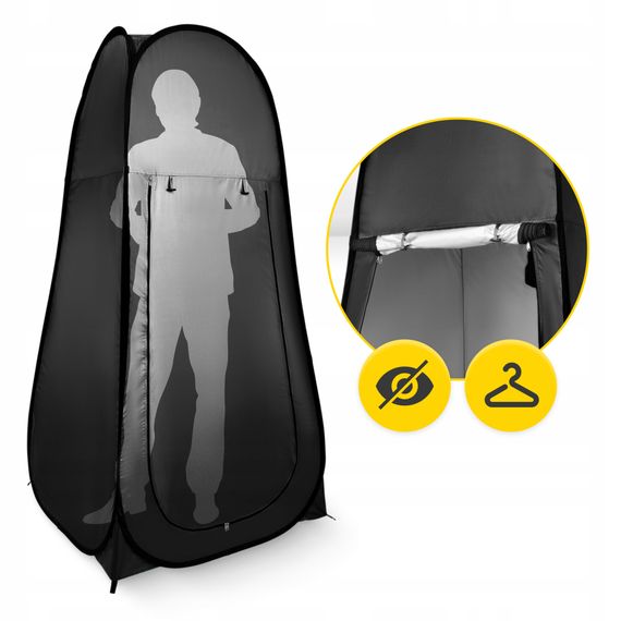 Намет туалет-душ, переодягальня Mountain Goat Pop-Up 200 x 110 x 110 см саморозкладний Black (P-5905973405195) | Зображення 3