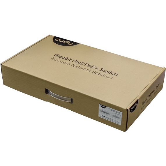 Комутатор Cudy GS1020PS2, 16-Port Gigabit PoE+ Switch with 2 Gigabit SFP ports 200W | Зображення 3