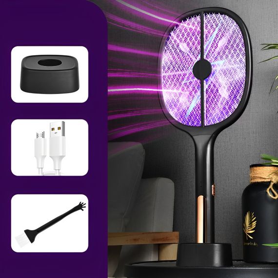 Ловушка для насекомых с UV подсветкой D-709 Black Warrior with battery 1200 mAh Black | Зображення 3