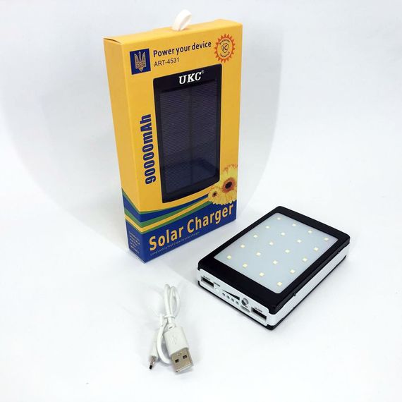 Павербанк для планшета Power Bank Solar 90000 mAh, Переносна зарядка для телефону, Портативна LK-513 для айфона | Зображення 7