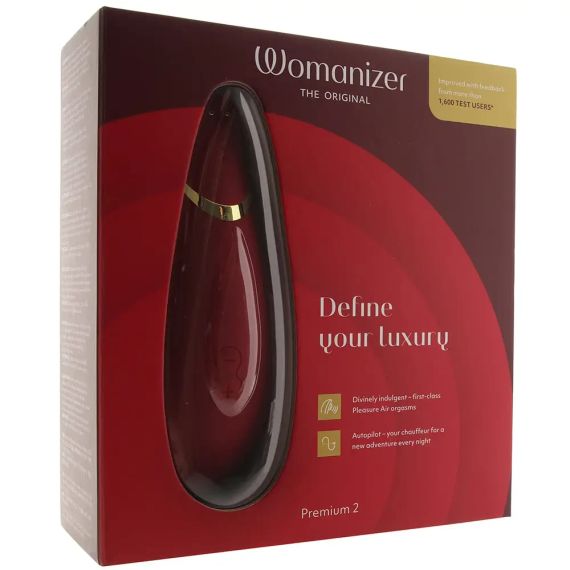 Вакуумний кліторальний стимулятор Womanizer Premium 2 Bordeux Sex Aura | Зображення 7