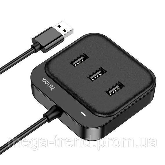Hub адаптер Hoco Easy 4-in-1 converter HB31 (USB to USB2.0*4) (L = 1.2 M) | Зображення 4