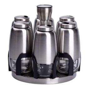 Набор баночек для специй 6 шт 15х15х16 см карусель для хранения специй HP-1300