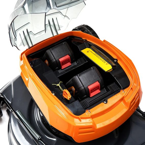 Газонокосарка акумуляторна самохідна GTM BLM48-SP (48 см, 30-80 мм, 70 л, BL, 18+18 В, без акумуляторів та зарядного пристрою) | Зображення 3