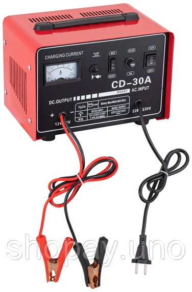 Зарядное устройство для Heckermann CD-30A 12В/24В / Зарядка для АКБ / Мощное зарядное устройство | Зображення 2