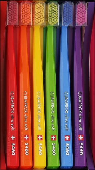 Набір зубних щіток "ultrasoft", Curaprox Rainbow Edition (CS5460) d 0,10 мм (6 шт.) | Зображення 2