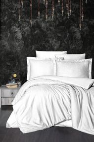 Постельное белье First Choice First Choice Jacquard Satin 200х220 см Sare White
