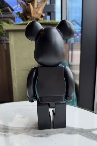 Ведмідь Bearbrick чорний 28 см a216 | Зображення 2