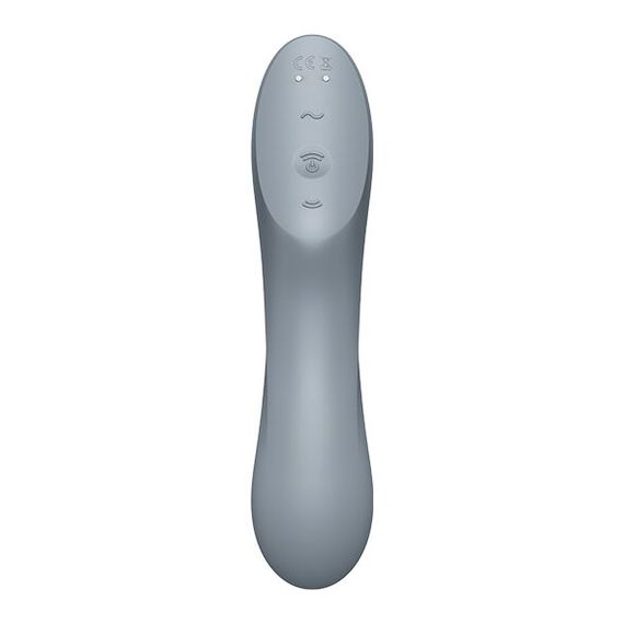 Вакуумний стимулятор з вібрацією Satisfyer Curvy Trinity 3 BlueGrey | Зображення 3