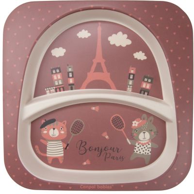 Набір дитячого посуду Canpol babies BONJOUR PARIS посуду 5 ел. червоний (9/227_red) | Зображення 8