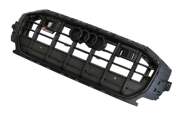 Передняя решетка радиатора SQ-Style (2018-2023, черная) для Ауди Q8 2018- гг | Зображення 8