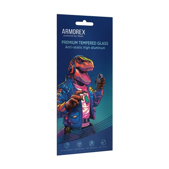 Захисне скло ARMOREX 5D High-Alum Antistatic for iPhone 15/16 Колір Чорний | Зображення 1
