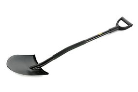 Лопата с металлической ручкой штыковая Американка 220×300×1200мм СИЛА