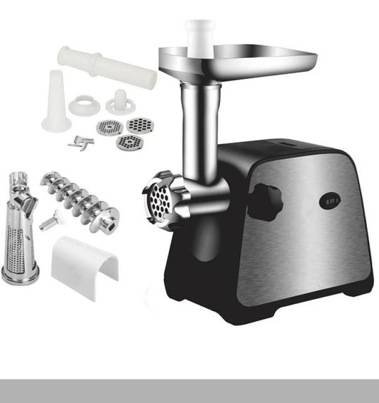 Електрична м’ясорубка 4500W з функцією реверсу та соковитискачем Domotec MS-2026 (47541-2026_1485)