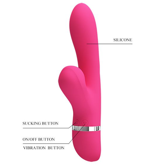 Вибратор-кролик для точки G PRETTY LOVE Willow с вакуумным стимулятором, 20.4 х 3.5 см sexstyle | Зображення 7