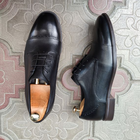Чоловічі туфлі дербі з шкіри 42 розмір | Зображення 3