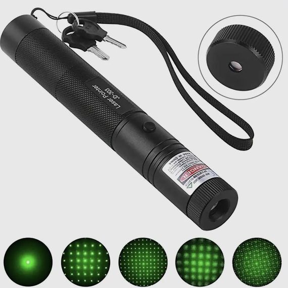 Оптична лазерна указка Green Laser Pointer JD-303, Професійна лазерна указка, Лазер для презентації NL-35 | Зображення 3