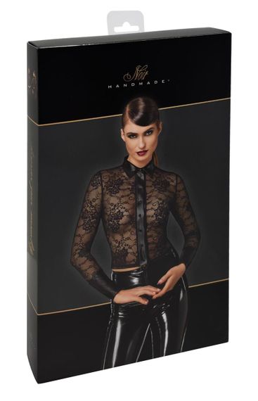 Блуза Noir Handmade F377 Noirelle Lace Button-up Shirt S Sex Aura | Зображення 6