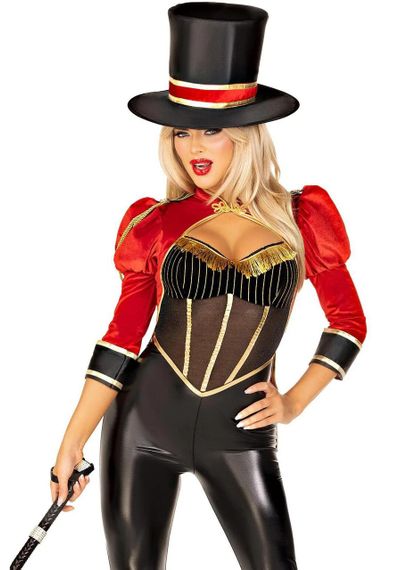 Костюм циркачки Leg Avenue Circus Ringmaster Diva Catsuit L Sex Aura