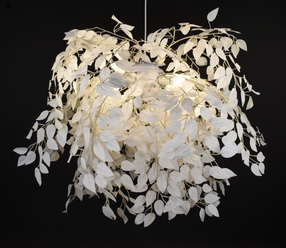 Люстра підвісна на 4 лампочки 27726 Білий 70-210х120х120 см. | Зображення 3